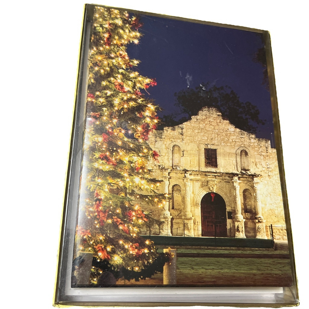 Vtg Smith Southwestern Boxed Christmas Cards Texas The Alamo Tree 30 Ct 2 Boxes